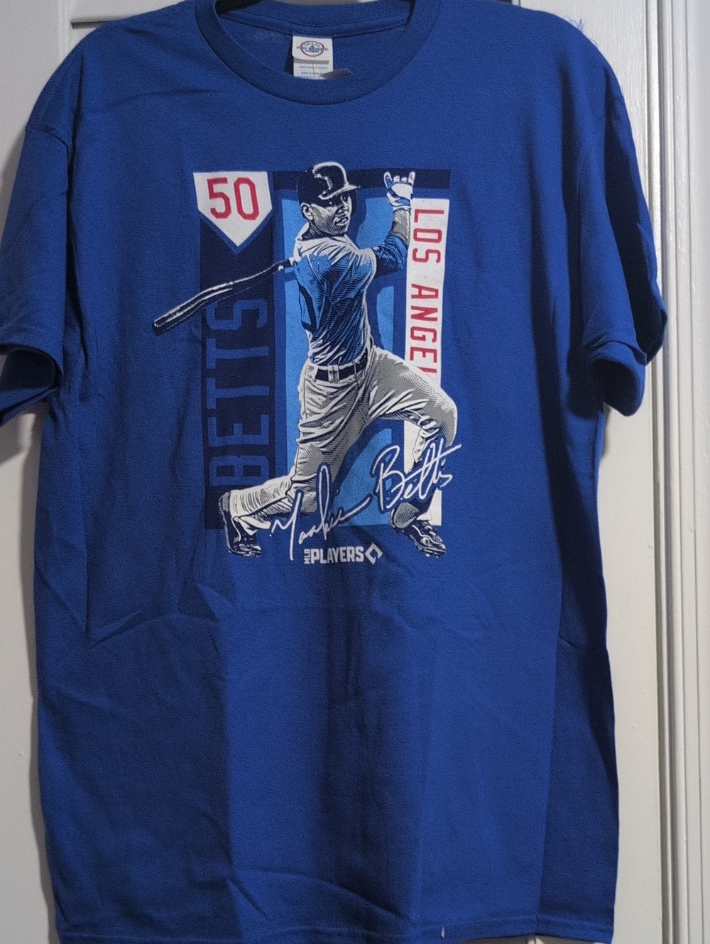 Los Angeles Dodgers Betts Graphic Tee - Blue, Large